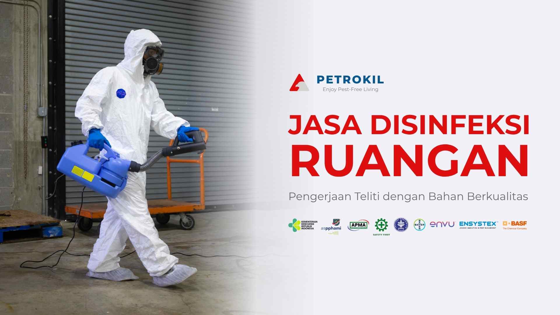 Petrokil jasa disinfektan profesional untuk rumah, kantor, dan fasilitas umum di Jakarta
